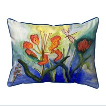 Betsy Drake Tiger Lily Extra Large Zippered Indoor Outdoor Pillow 20x24 - $61.88