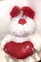 GIFT CARD HOLDER  Plush White Doggie RED HEART - $12.94