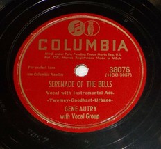 Gene Autry 78 Loaded Pistol &amp; Loaded Dice / Serenade Of The Bells E4 - £5.44 GBP