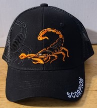 Scorpion Arachnid Stinger Tail Snapback Mesh Back Baseball Cap Hat ( Black ) - £11.88 GBP
