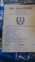 THE VOLUNTEERS NZ Historical Society Journal 1987 - £3.97 GBP