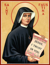 Catholic icon of Saint Faustina - $200.00+