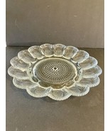 Indiana Glass Vintage Hobnail Deviled Egg Plate Clear  - £10.61 GBP