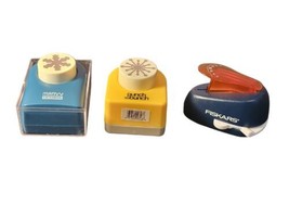 Lot Of 3 Crafting Scrapbooking Paper Punches Various Shapes, Sizes &amp; Brands - £18.90 GBP