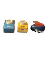 Lot Of 3 Crafting Scrapbooking Paper Punches Various Shapes, Sizes &amp; Brands - £18.65 GBP