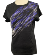TEK GEAR Black Short Sleeve Crew Neck Athletic Top, Women&#39;s Size M - $11.82 CAD