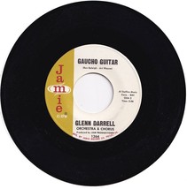 Glenn Darrell Orchestra &amp; Chorus. Gaucho Guitar / Fountainbleu. 45rpm re... - $4.35
