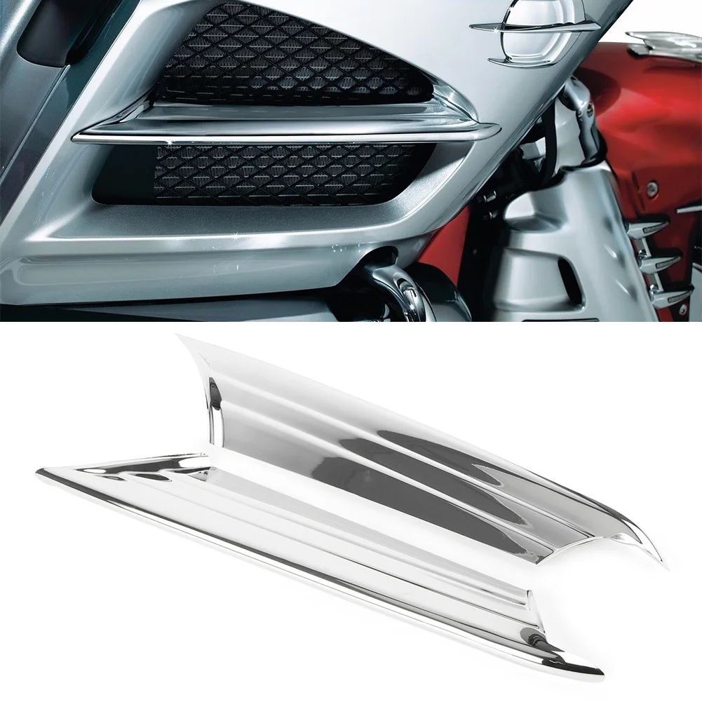 GL1800 Motorcycle Side Vent Fairing Fins Scoop Accents Cover Trim   wing GL 1800 - £195.95 GBP
