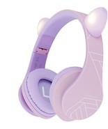 Headphones, PowerLocus P2 Kids Headphone, Cat Ears Style - Pink/Purple -... - £23.64 GBP