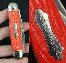 vintage pocket knife &quot;FOREST MASTER&quot; Colonial NEW OLD STOCK bright orange! - $31.99