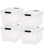 Iris Usa 40 Qt Plastic Storage Bin Container With Sturdy Lid And Secure,... - £56.39 GBP