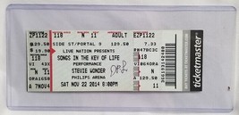 STEVIE WONDER - ORIGINAL 2014 UNUSED WHOLE FULL CONCERT TICKET - $15.00