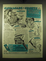 1947 Gillette Razor Ad - Guy Lombardo, Lou Boudreau and Larry Hughes - $18.49