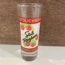 4&quot; Stolichnaya Raspberry Flavored Russian Vodka Shooter Shot Glass EUC - £3.98 GBP