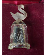 Vintage Handmade Glass Swan Thimble By Reg Thompson - $23.62