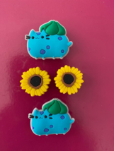 4 Shoe Charm Sun Flowers Button Pin Plug Holey Accessories Compatible W/Croc - $9.99
