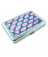 Abstract Background Em4 Hip Silver Cigarette Case Id Holder Metal Wallet... - $148.83 MXN