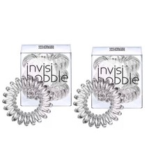 2x Invisibobble Clear Hair Bands Traceless Rings 3 Pack~Lot Of 2 = 6 Tot... - £9.01 GBP