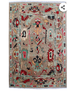 Hand knotted carpet 5x8 - $12,015.39 MXN