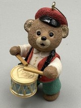 Ornament Hallmark Fanfare Bear Playing Drum QX5337 1991  Signed Artist Ed Seale - £4.67 GBP