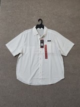 Eddie Bauer Tech Woven Shirt Mens XL White Vented UPF 40 Short Sleeve NEW - £16.90 GBP