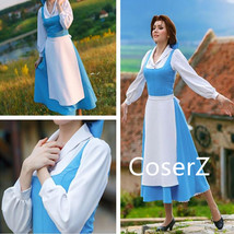 Custom-made Belle Blue Dress, Blue Belle Costume, Belle Cosplay Costume - $135.00