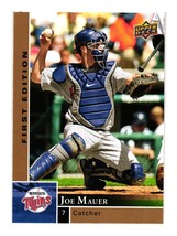2009 Upper Deck First Edition #179 Joe Mauer Minnesota Twins - £3.96 GBP