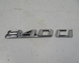 94 BMW E31 840ci E31 #1136 Emblem, Trunk 840CI Badge 8152860 - $49.49