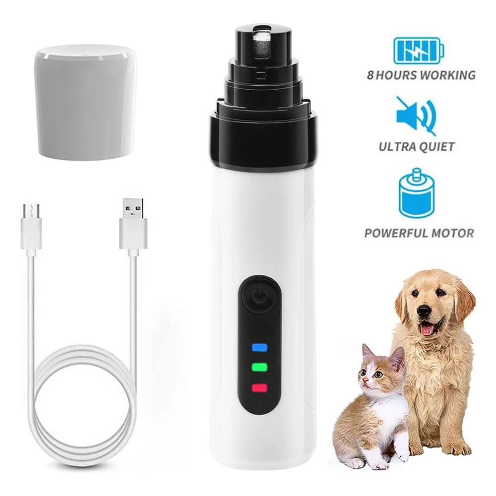New Electric Dog Nail Clippers for Dog Nail Grinders Rechargeable USB Charging - £10.69 GBP+
