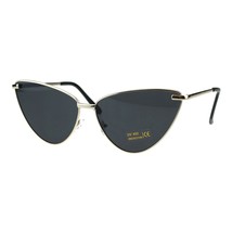 Womens Oversized Cateye Sunglasses Metal Frame Spring Hinge UV 400 - £13.20 GBP+