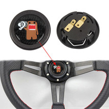 Jdm Domo Car Horn Button Steering Wheel Center Cap Carbon Fiber - £11.75 GBP