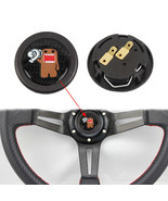 JDM DOMO CAR HORN BUTTON STEERING WHEEL CENTER CAP CARBON FIBER - $15.00