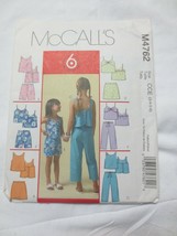 McCall's M4762 Girls Size 3 - 6  Top Skorts Shorts Capri pants Uncut - $5.00