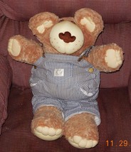 Furskins Dudley 22&quot; Plush Bear Blue Striped Overalls Xavier Roberts OAA ... - $32.97