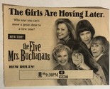 Five Mrs Buchanans TV Guide Print Ad Beth Broderick Charlotte Ross TPA7 - $5.93