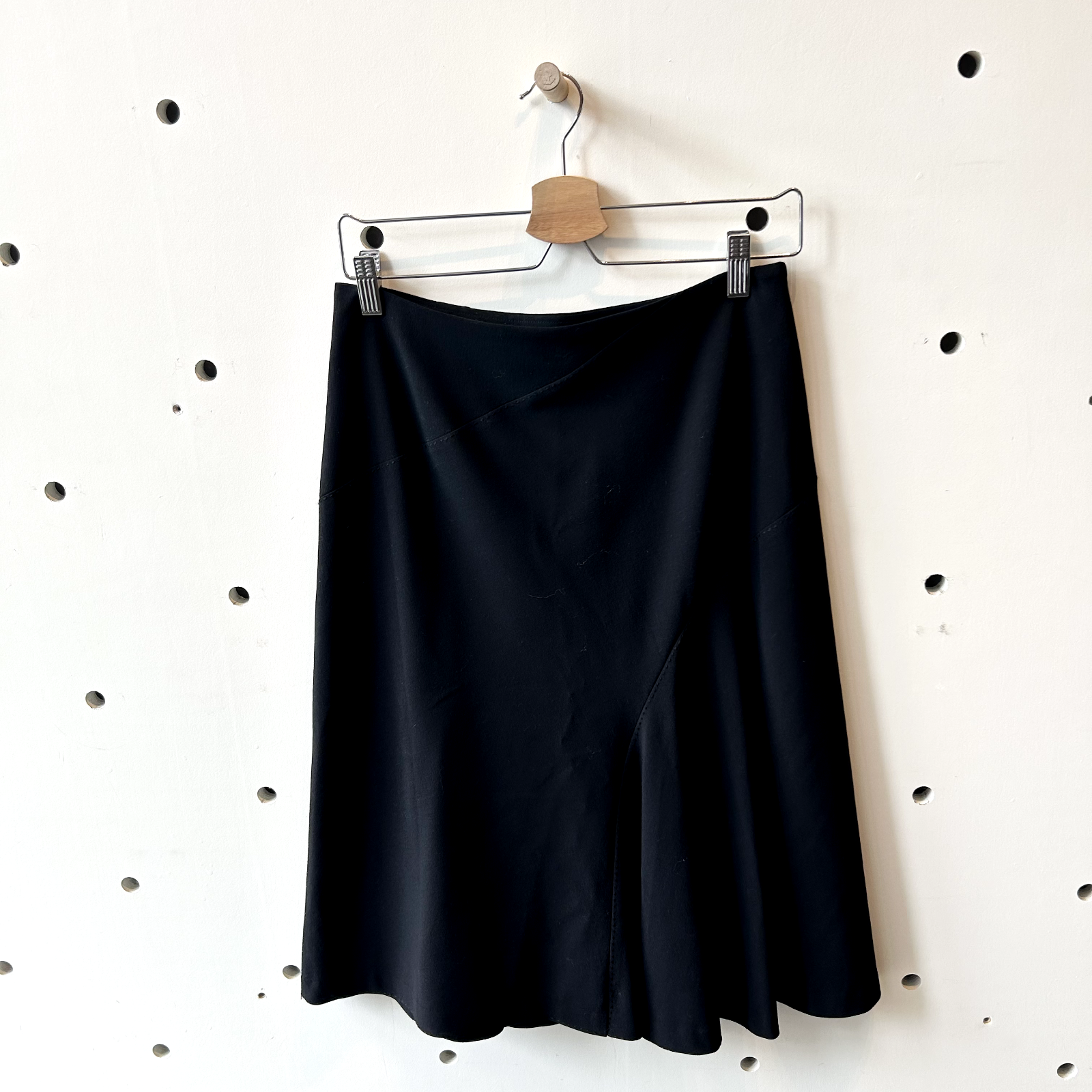 Primary image for S - Fete by Issey Miyake Japan Black Knee Length Wool Blend Skirt 0504AK