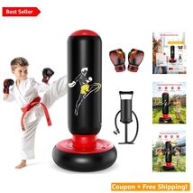 Inflatable Boxing Bag for Kids - 66 Inches of Fun, Gloves Included for A... - $73.21