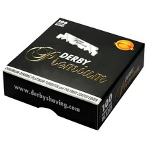 100 &quot;Derby Premium&quot; Single Edge Razor Blades for straight razor - £9.57 GBP