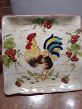 Chianti Rooster Ceramic Plates, Country Dinner Ware - £6.80 GBP