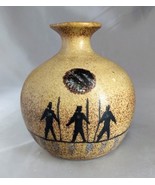 Michael Schlyer Flat Earth Studios Pottery - 3 Warriors Vase (4&quot; tall) - €21,04 EUR