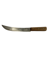 VTg OLD HICKORY SHAPLEIGH&#39;S BUTCHER HAMMER FORGED 1843 KNIFE 10” Full Tang - €80,20 EUR