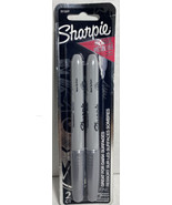 Sharpie Fine Point Metallic Silver Permanent Marker,2 Pack New  - £10.11 GBP