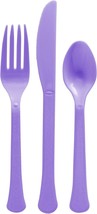 New Purple Plastic Heavy Weight Assorted Cutlery (200 Count) - Premium Disposabl - £26.37 GBP