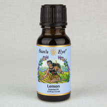 Lemon, Sun&#39;s Eye Essential Oil, 1/2 Ounce Bottle - £14.02 GBP