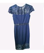 Navy Blue EnFocus Studio Lacey Dress Size 4 NWT - $30.84