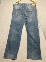 Silver Gordie Jeans Med Wash Blue Mens Size 38 / 32 Straight Leg Classic... - $41.88