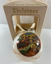 Vintage Berman and Anderson Christmas Creations Jesus God Angel Ball Ornament - £15.47 GBP