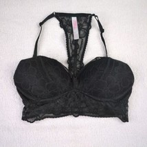 Victorias Secret Push Up Bra Women XS AA/B Black Lace Pink - $8.99