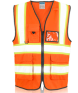 SHORFUNE Orange High Visibility Safety Vest XL - $13.95