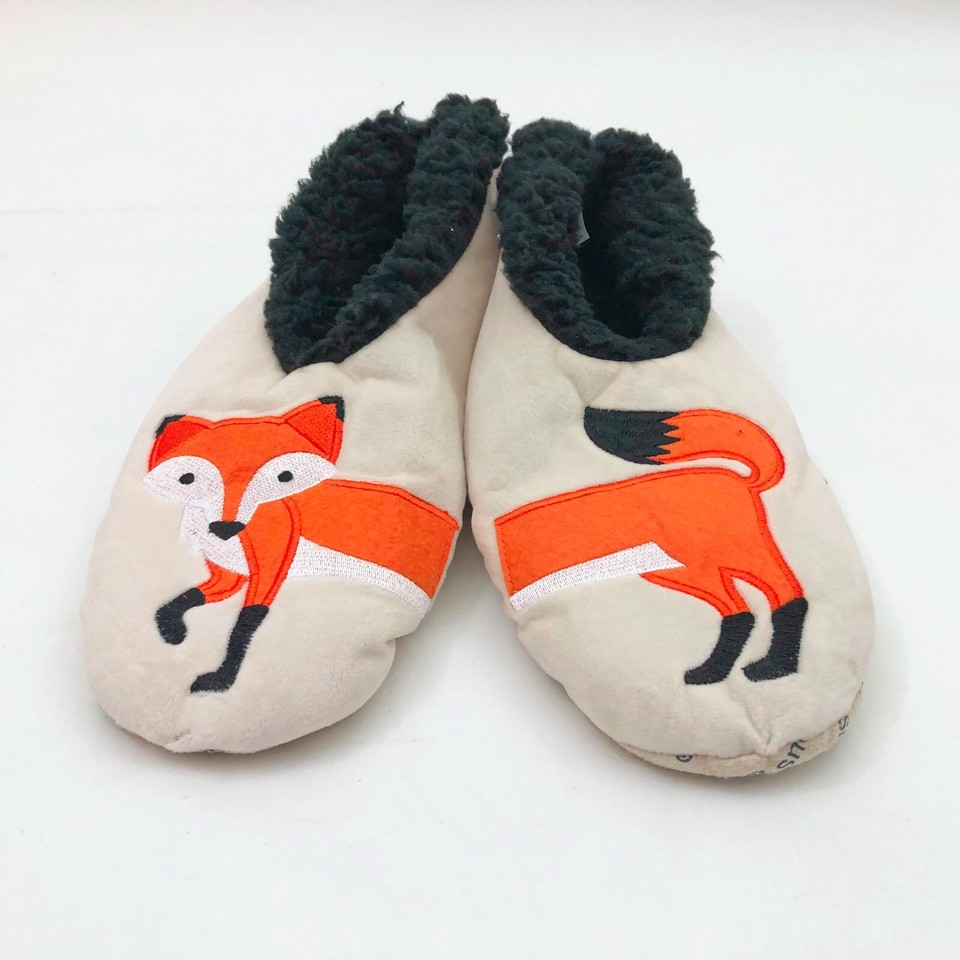 Snoozies Women's Feeling Foxy Slippers Medium 7/8 Light Beige Item image 2